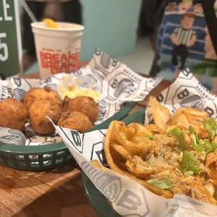 Hush puppies &amp; Poutine