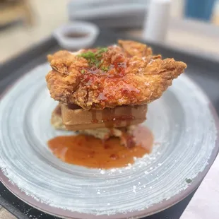 Chicken and waffles