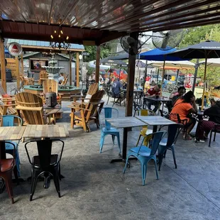 Patio dining area