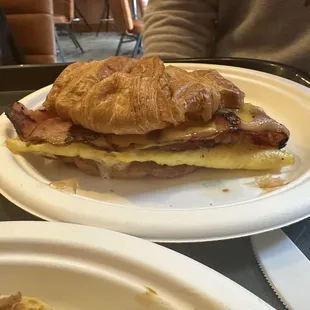 Ham Croissant Sandwich