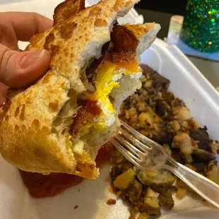 Bacon egg Bacon Breakfast Sandwich