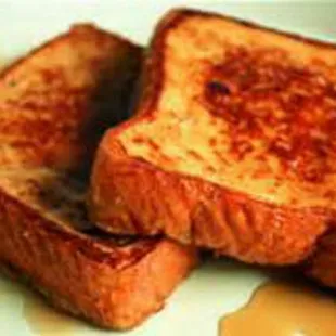 Our delicious french toast with a cinnamon batter on thick Texas bread! Yummy!