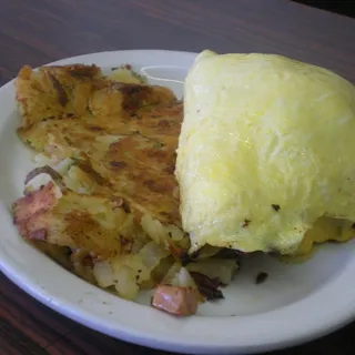 Tiffany's Special All Meat Omelette Breakfast