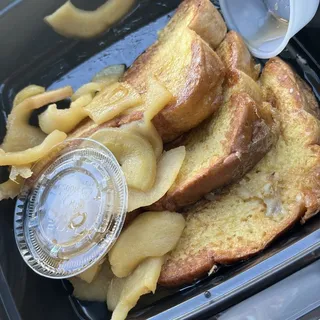 2 Piece French Toast with fried cinnamon apples