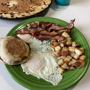 2 Eggs, Homefries with Meat
