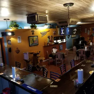the dining area