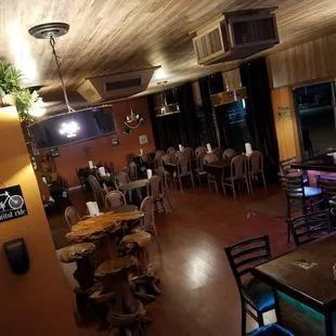 the dining area