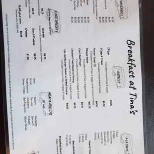 New menu