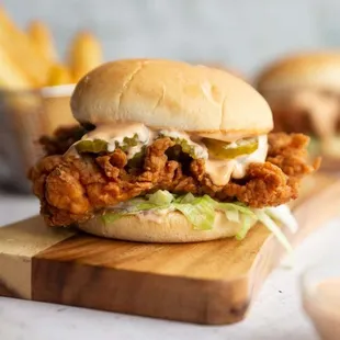 Crispy spicy Chicken sandwich $6.99