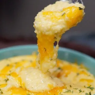 Grits and cheese