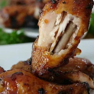 Spicy  glazed wings ready when you are