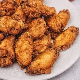 Deep fried seasoned to perfection wings
