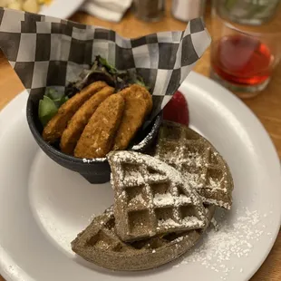 Vegan Chicken Waffle