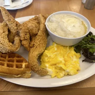 Fried Fish and Grits