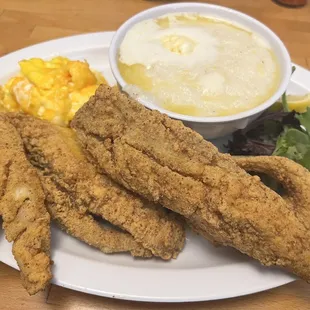 Fried Fish and Grits