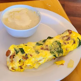 Build Your Own Omlette and grits