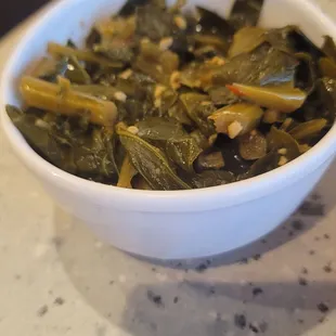 A bit salty but good greens