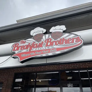 the front of the restaurant