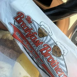 a bag of donuts