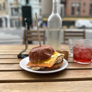 Truly amazing chicken sausage sammich. Highly recommend.