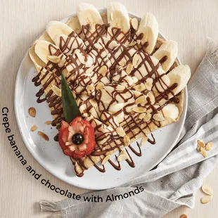 Crepe Banana and Chocolate