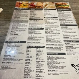 menu, pizza