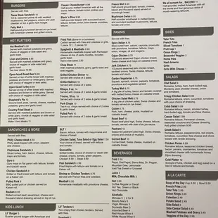 Lunch menu, July 2024