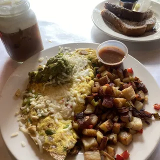 Chicken Fajita Explosion Omelet