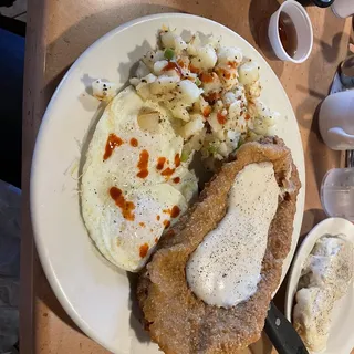 Chicken Fried Steak & Toast
