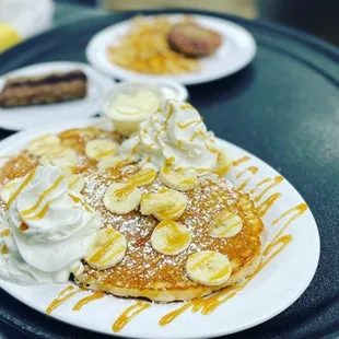 Banana Caramel Pancakes