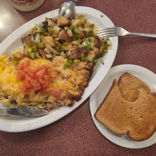 Ultimate Omellet and Bob&apos;s Home Fries... Nom nom!!