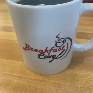 a cup of coffee on a table