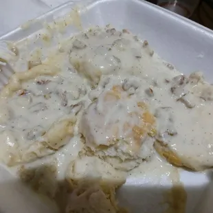 Order of biscuits and gravy $5