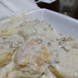 a close up of a plate of food