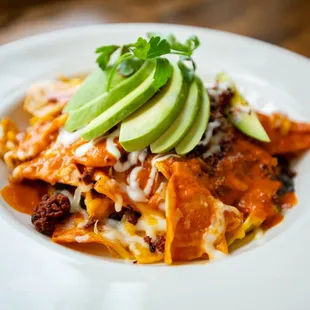 a plate of food on a table