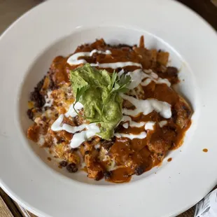 a plate of food on a table