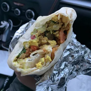 Vegan breakfast burrito