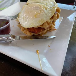 Chicken and Waffles Sandwich