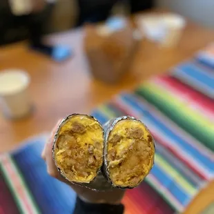the OG breakfast burrito (spicy, with habanero)
