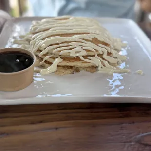 Cinnamon Roll Pancakes