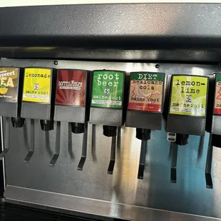 Variety of unique fountain drinks