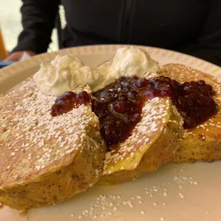 Lemon &amp; poppyseed French toast