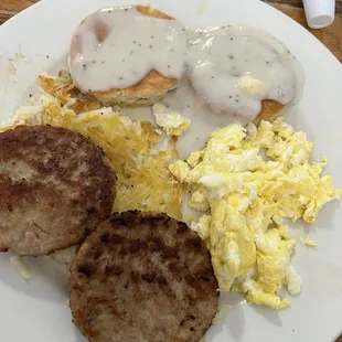 Biscuits and Gravy with Sausage