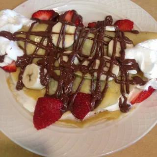 Strawberry Banana Nutella Crepe