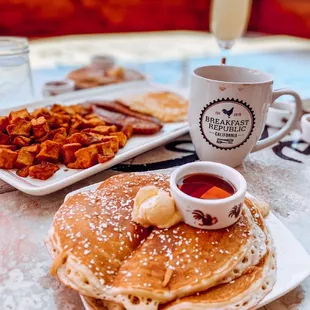 These buttermilk pancakes are melt in your mouth delicious