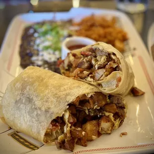 California breakfast burrito sans guac and sour cream - maybe that's why it was pretty bland/unsalted?