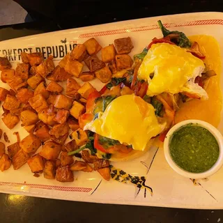 Mushroom and Pesto Benedict