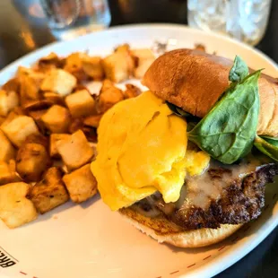 October 20, 2024 -  breakfast hamburger at Breakfast Republic