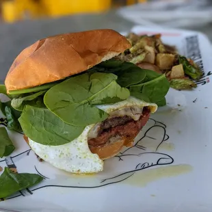 Breakfast burger