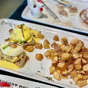 Crab&amp; Crawfish Cake Benedict